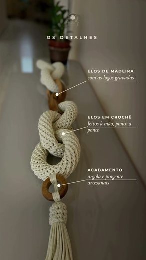 Colar de Mesa Corporativo Personalizado – colar de mesa de crochê