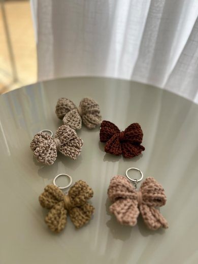 Chaveiro Laço – peças de crochê para casa e presente